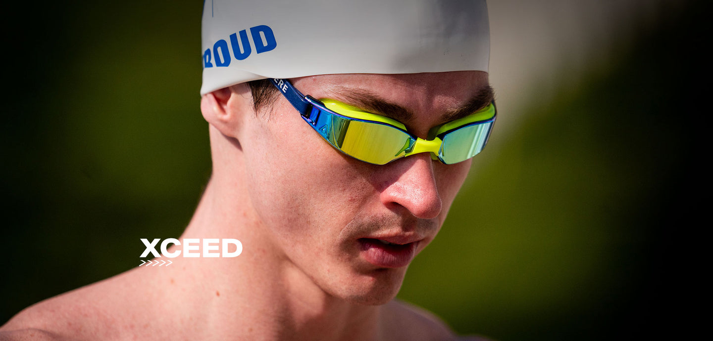 swimmer with Aquasphere Xceed goggles